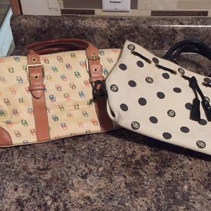 Two Dooney and Bourke clutch handbag’s